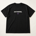 Mockup konsep AntiNRML Logo Tee — desain merch sementara, bukan foto barang produksi.